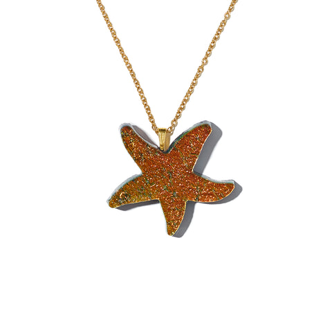 Dichroic Starfish Pendant